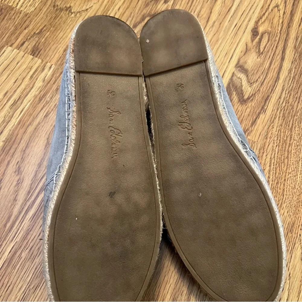 Grayish blue Woven Espadrilles Platforms